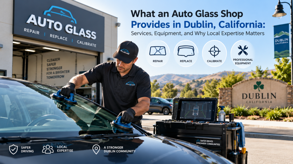 What an Auto Glass Shop Provides in Dublin, California: Services, Equipment, and Why Local Expertise Matters